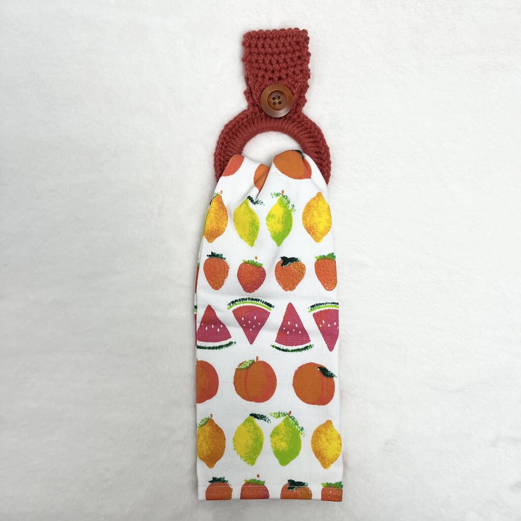 Hanging Towel Set - Lemons, Peaches, And Watermelon