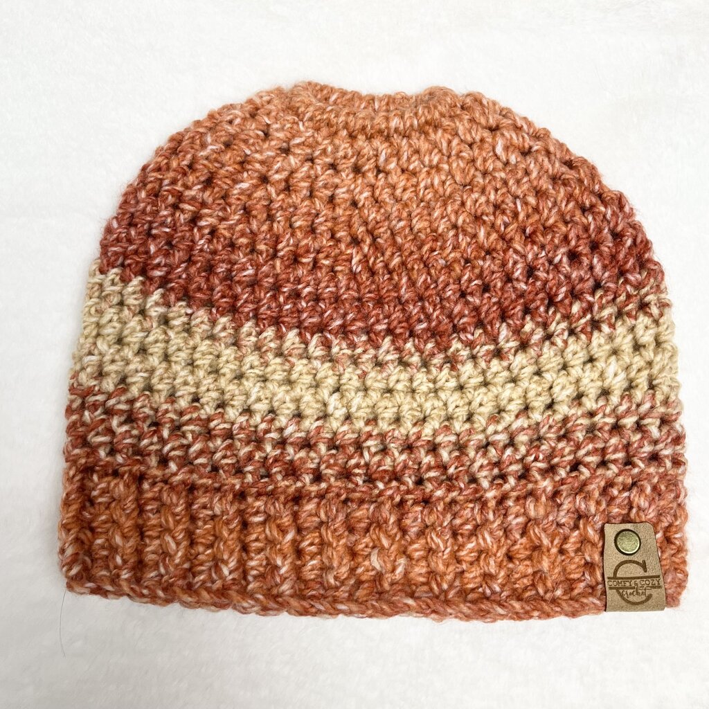 Messy Bun Hat - Burnt Orange