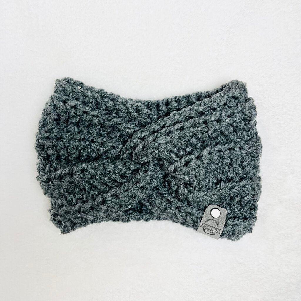 Twisted Headband - Charcoal