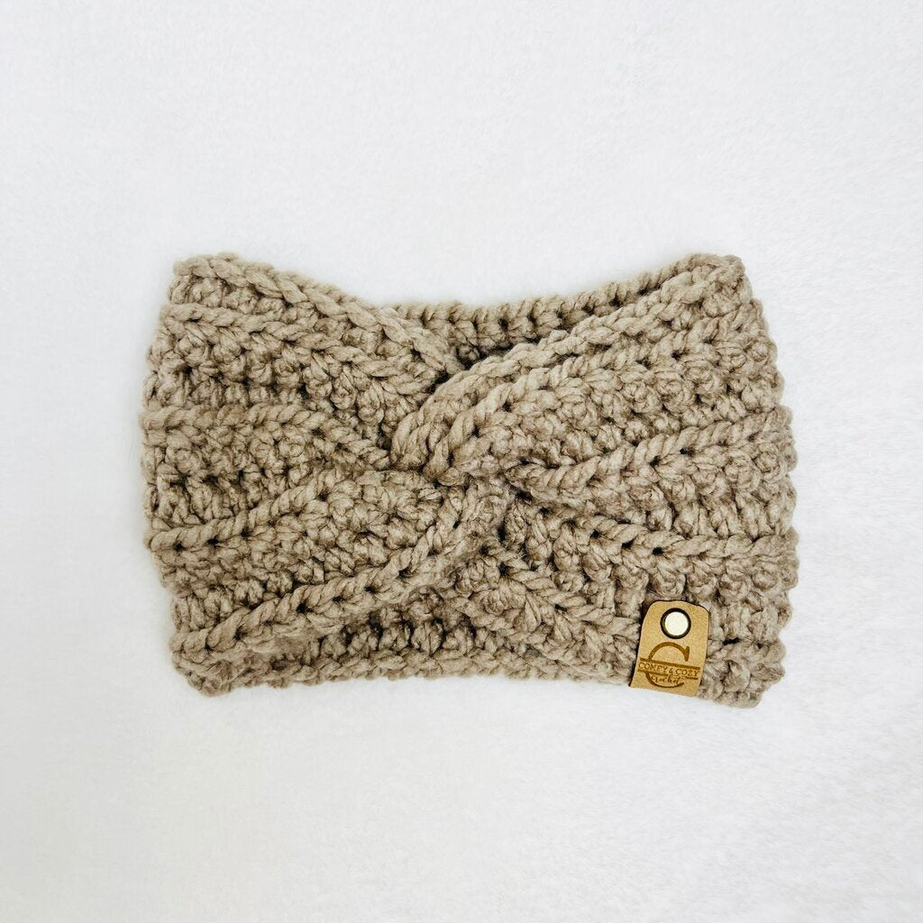 Twisted Headband - Taupe