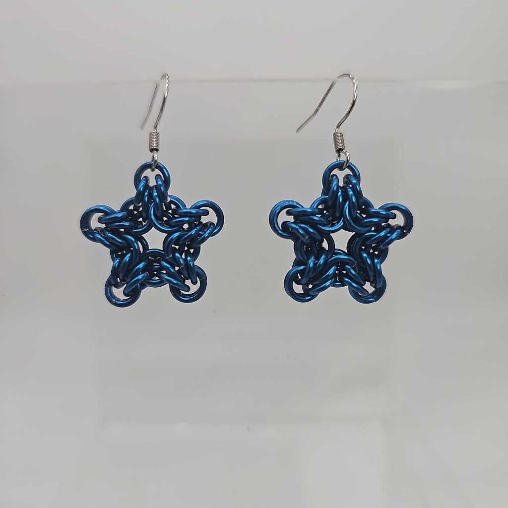 Blue Star Earrings
