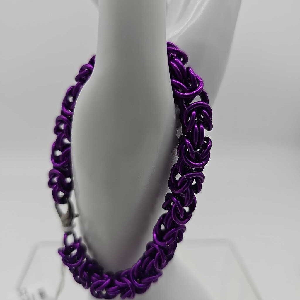 Purple Byzantine Bracelet