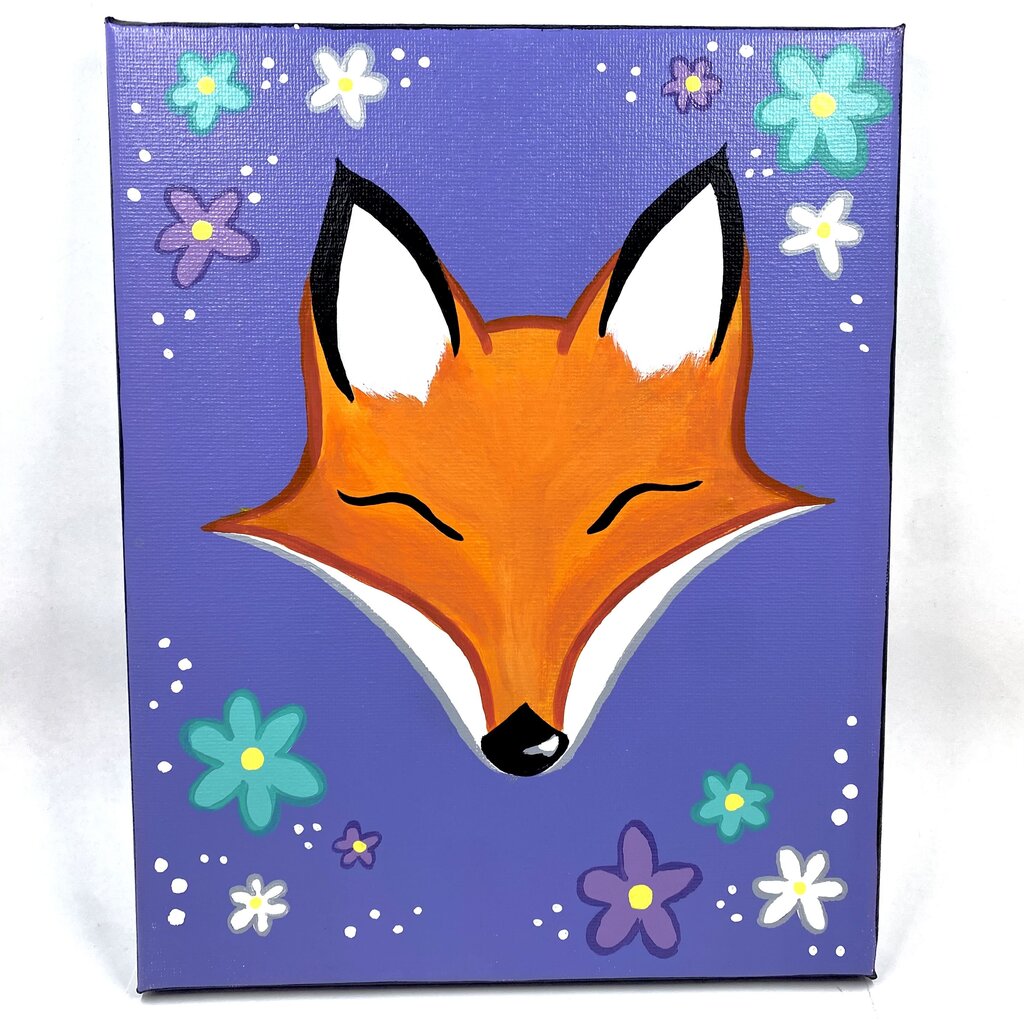 Cutesy Fox and Flowers