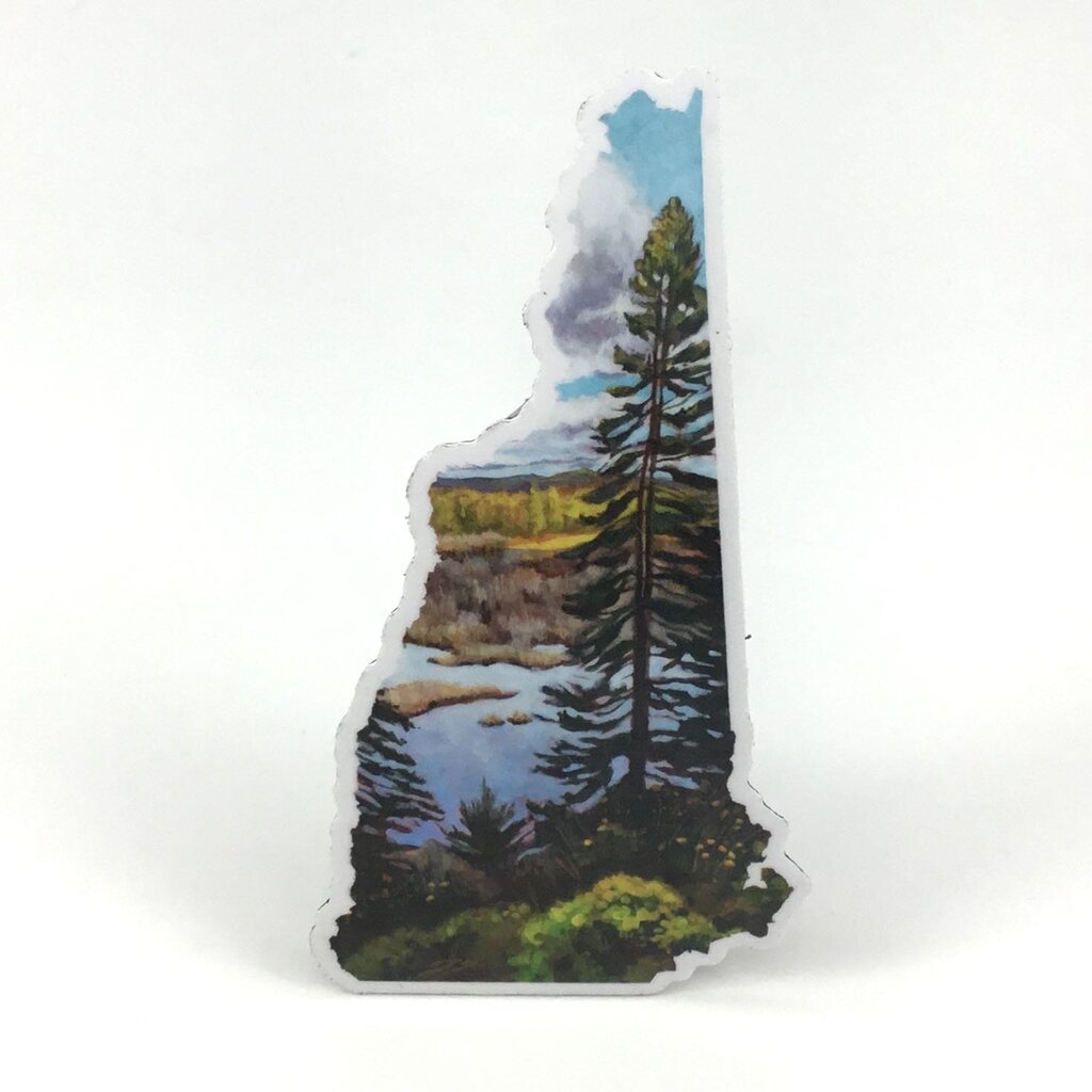 New Hampshire IV Fall Marsh Vinyl Magnet
