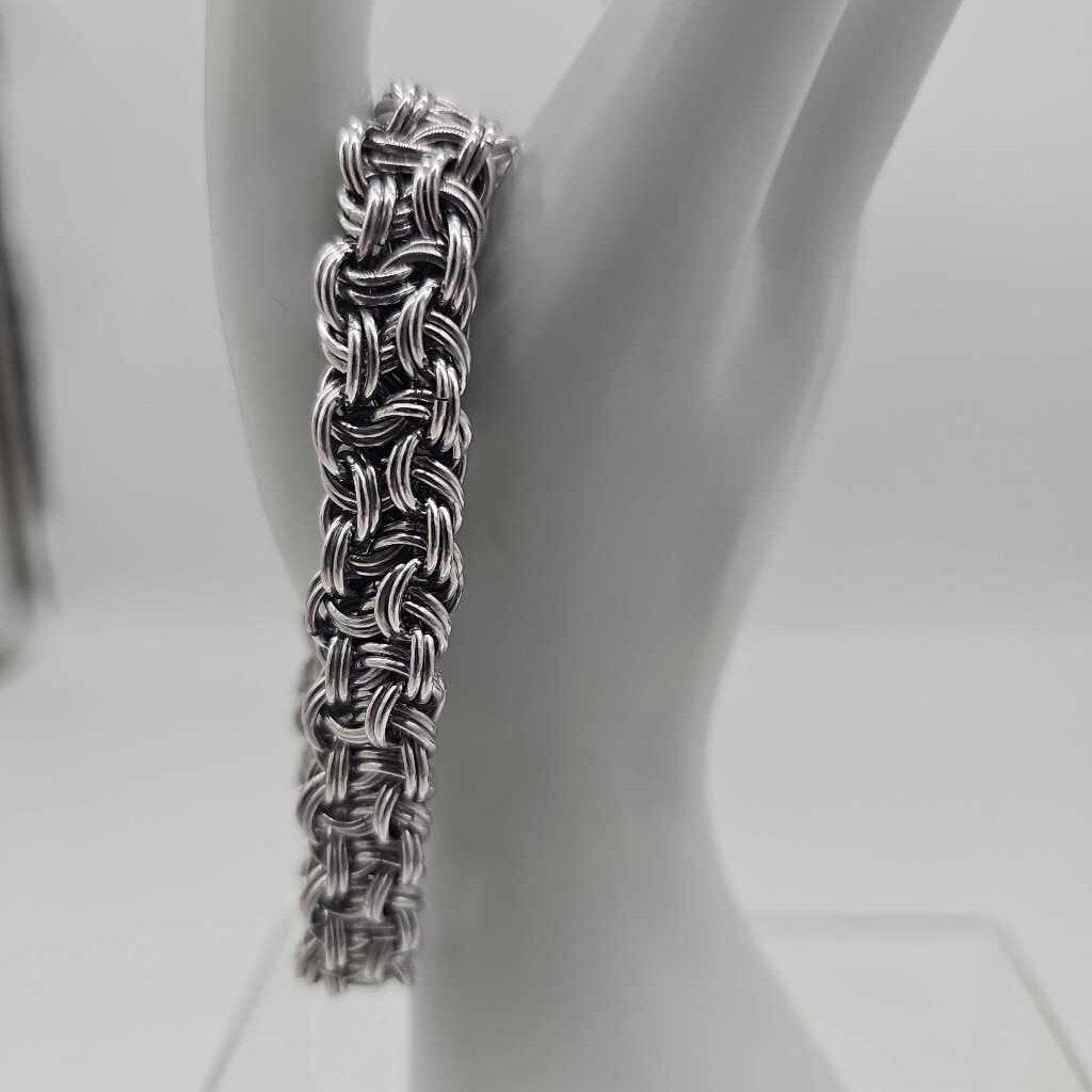 8" Silver aluminum KVB bracelet