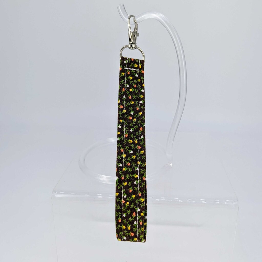 029 Yellow / Red Flowers Keychain
