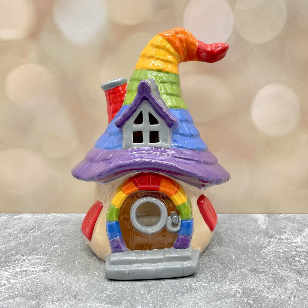 Gnome Home Lantern Rainbow