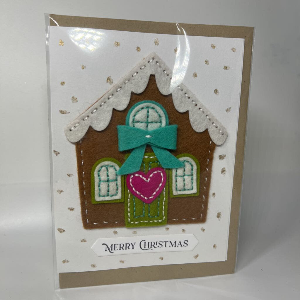 Gingerbread house card