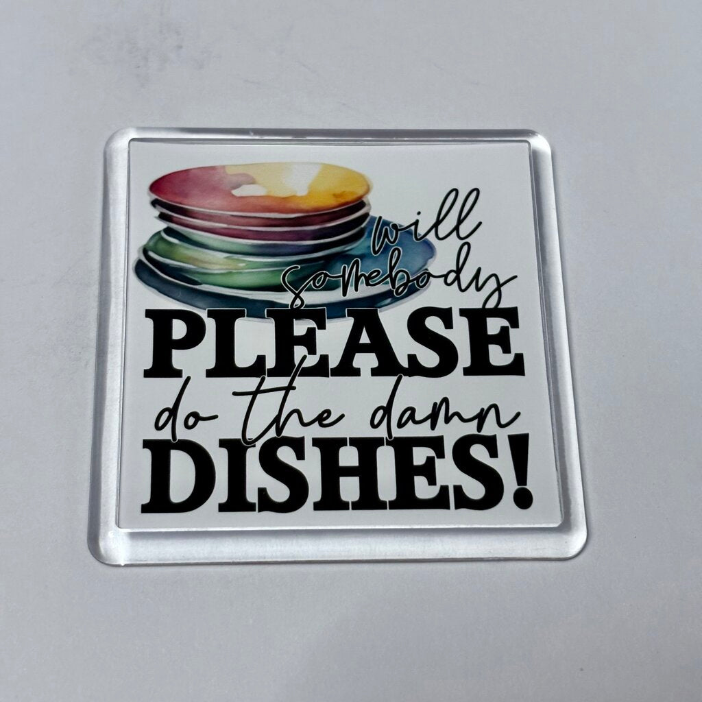 DAMN DISHES MAGNET