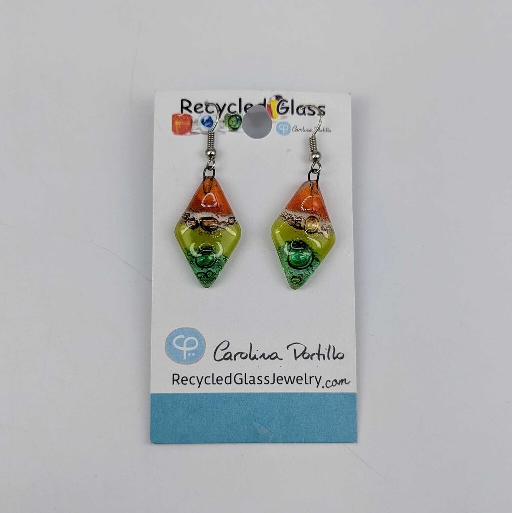 DANGLE GLASS EARRINGS