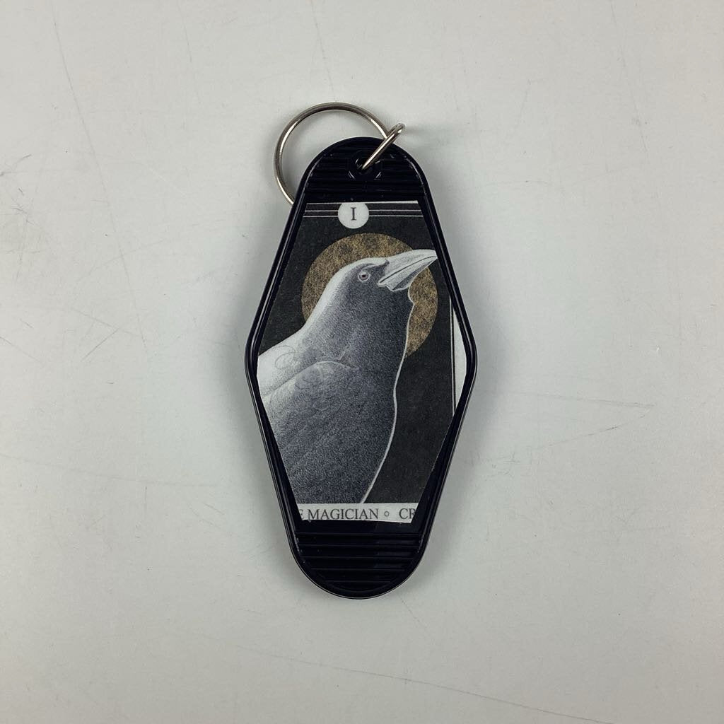 The Avian Tarot Keychain (The Magician | Crow)