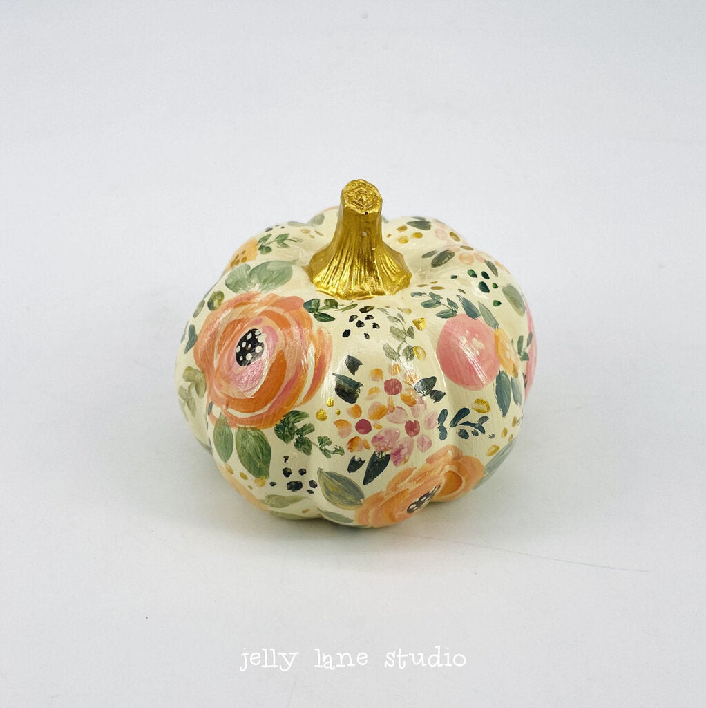 FLORAL PUMPKIN