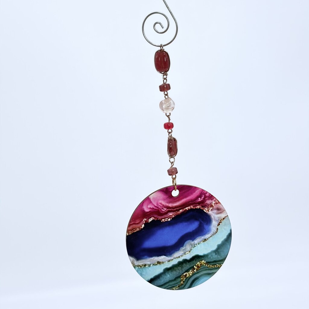 Upcycled jewelry ornament