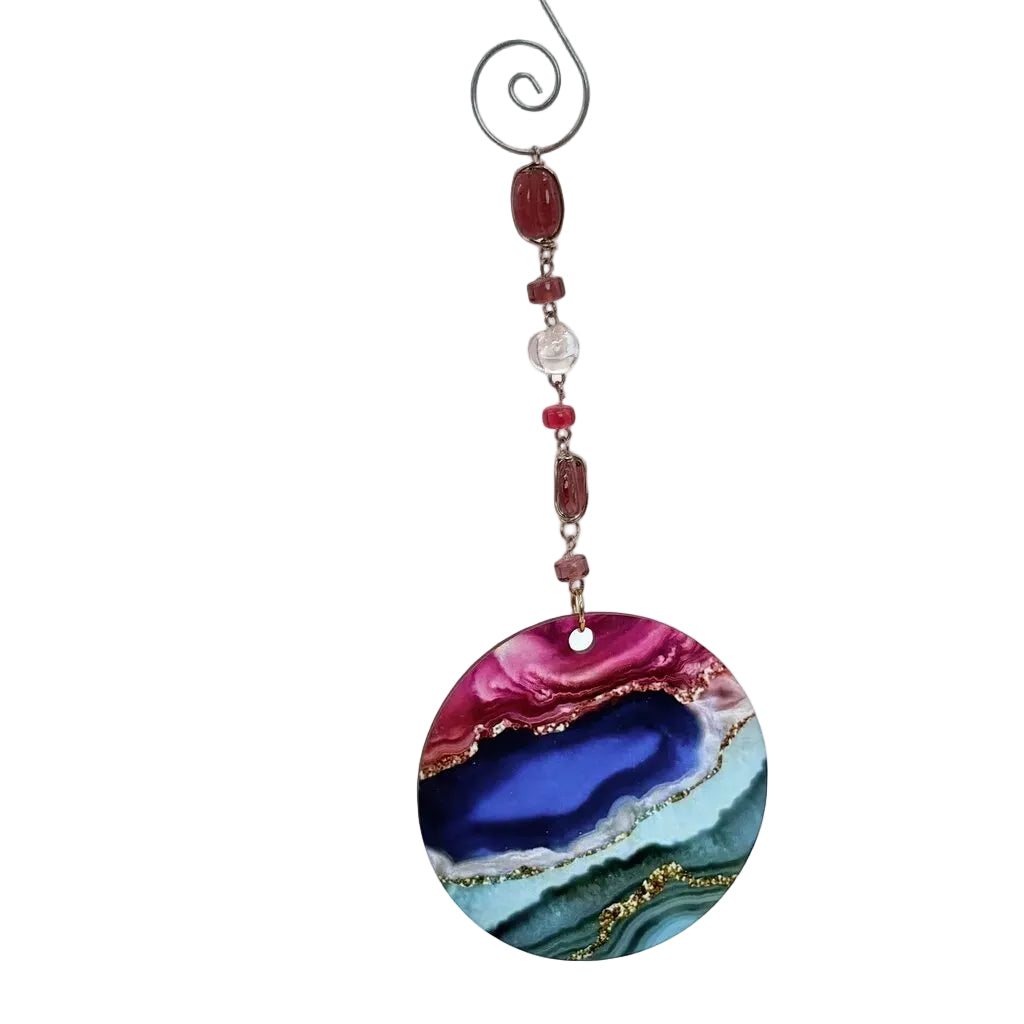 Upcycled jewelry ornament