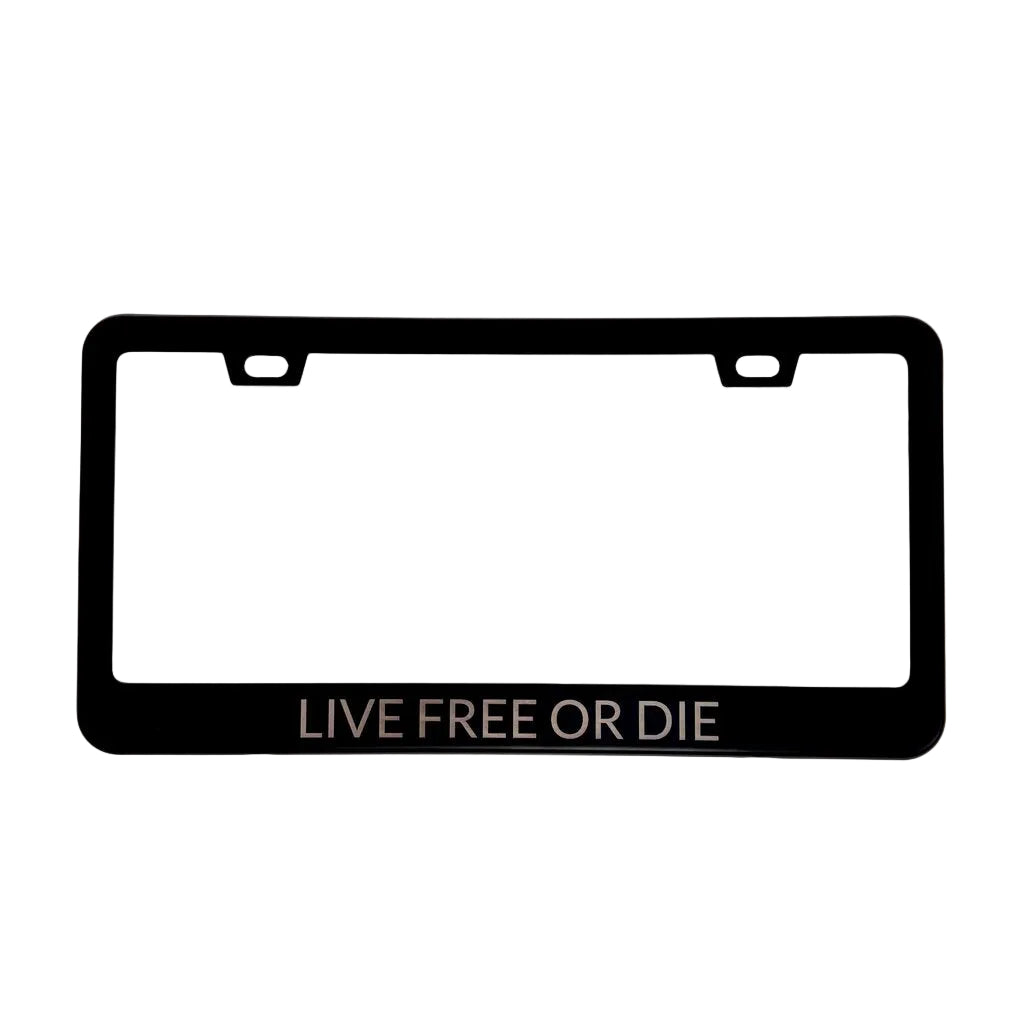 License Plate Holder LIVE FREE OR DIE