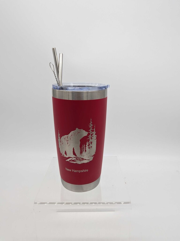 NH Bear Tumbler with straw set