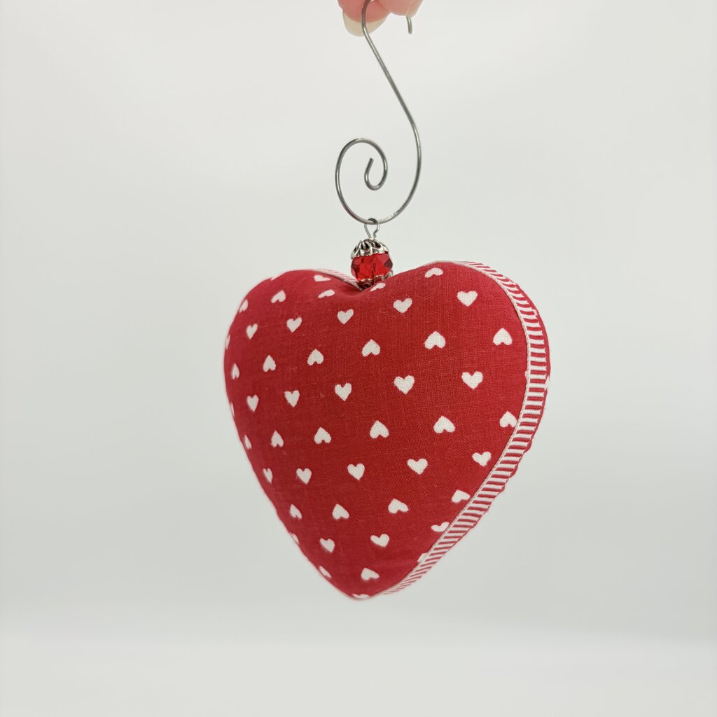 Red heart ornament