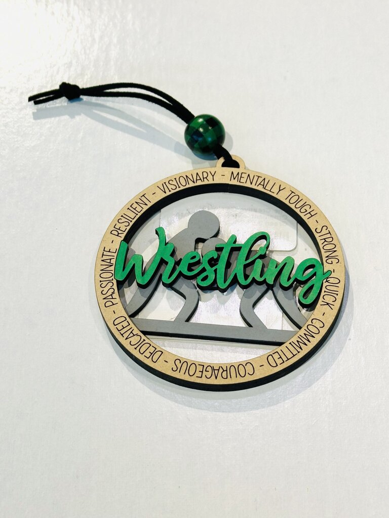 Ornament - Wrestling - Green
