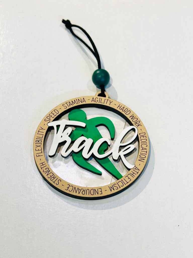 Ornament - Track - Green