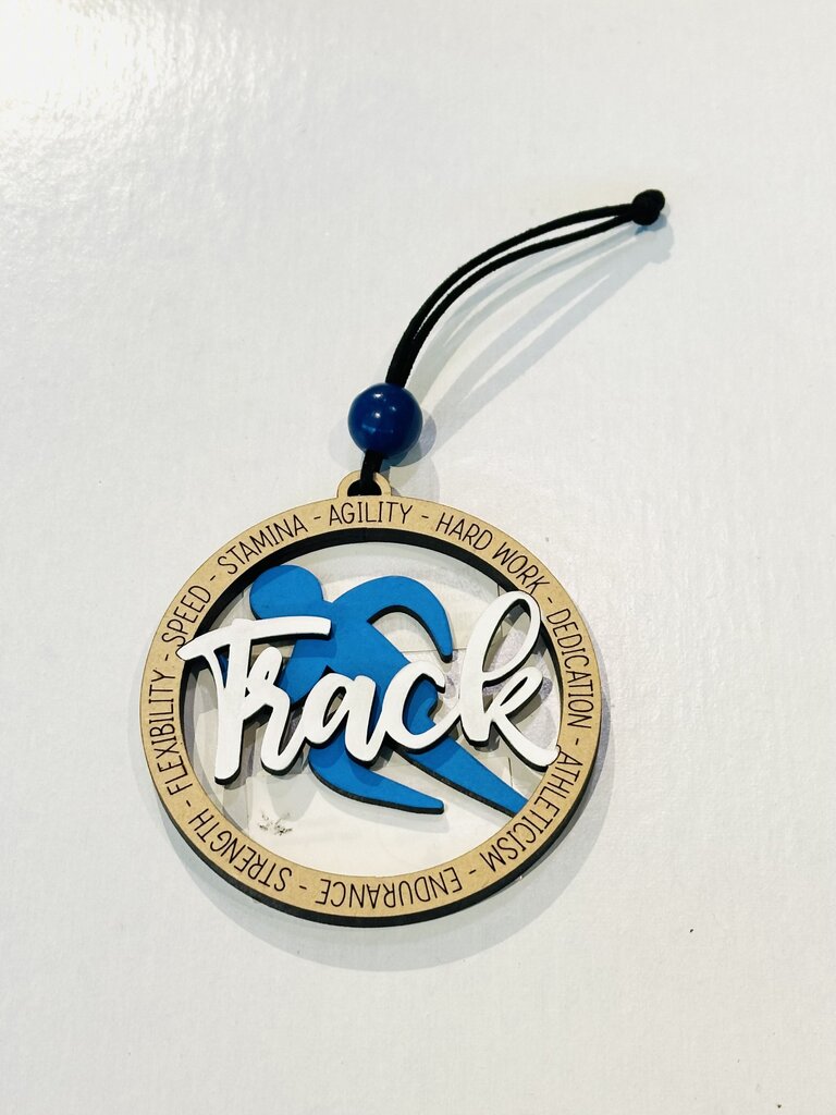 Ornament - Track - Blue