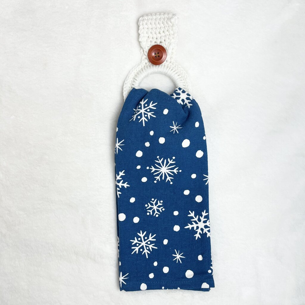 Hanging Towel Set - Snowflakes