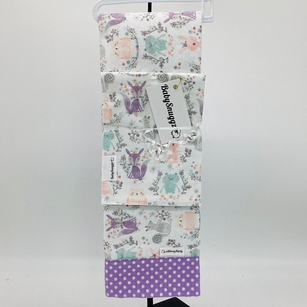 Baby Blanket with Matching Burp Cloth