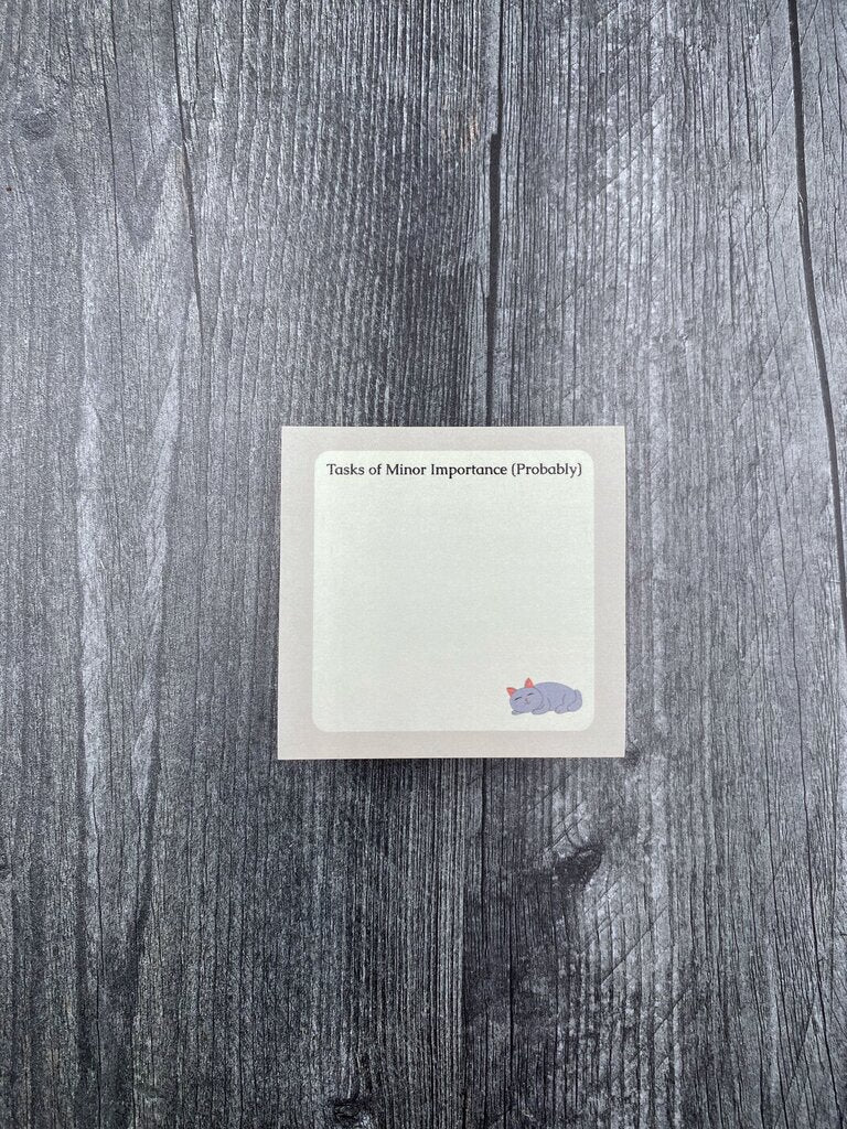 Tasks of Minor Importance (Probably) Sticky Note