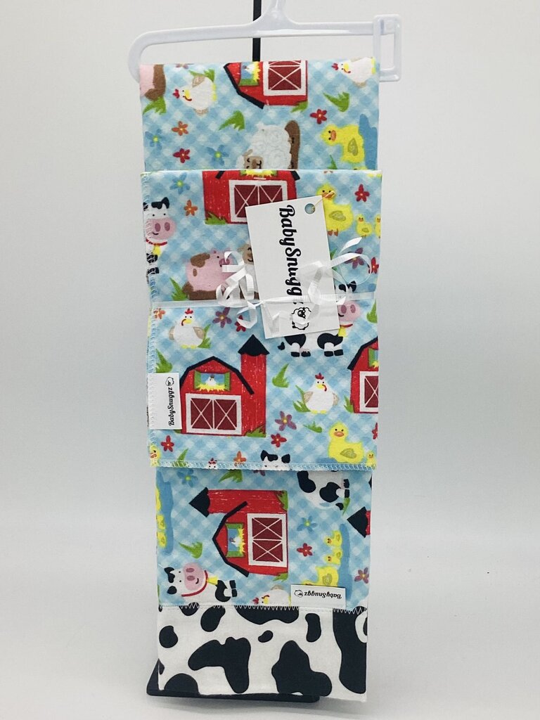 Baby Blanket with Matching Burp Cloth