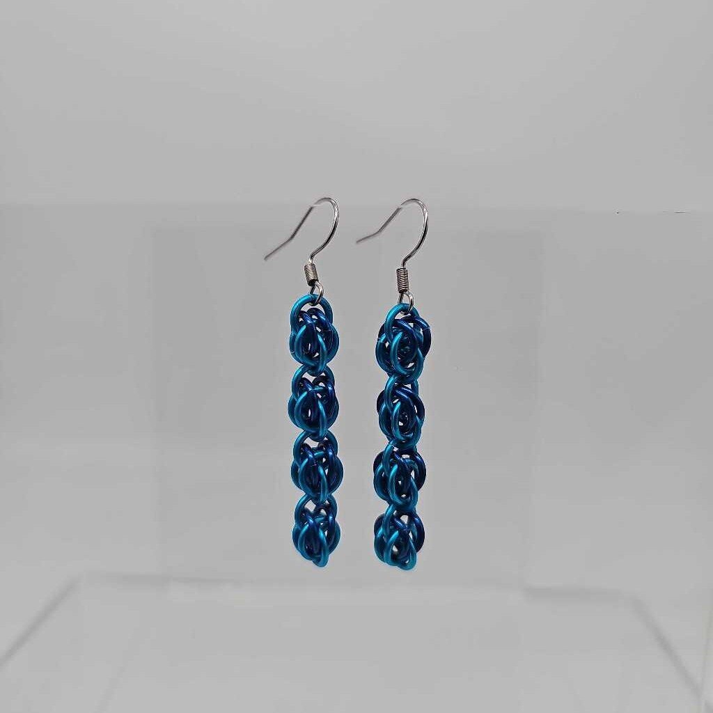 Blue Turquoise Sweet Pea Earrings