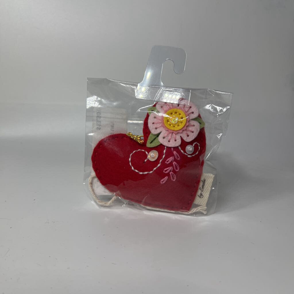 Floral Heart Charm