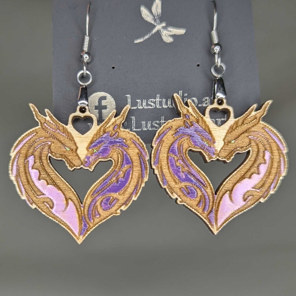 Earrings - Dragons Heart
