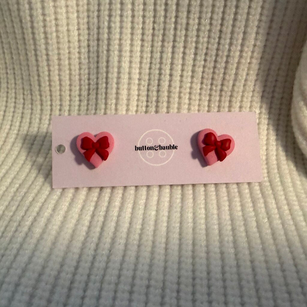 Beloved Bow Stud Earrings