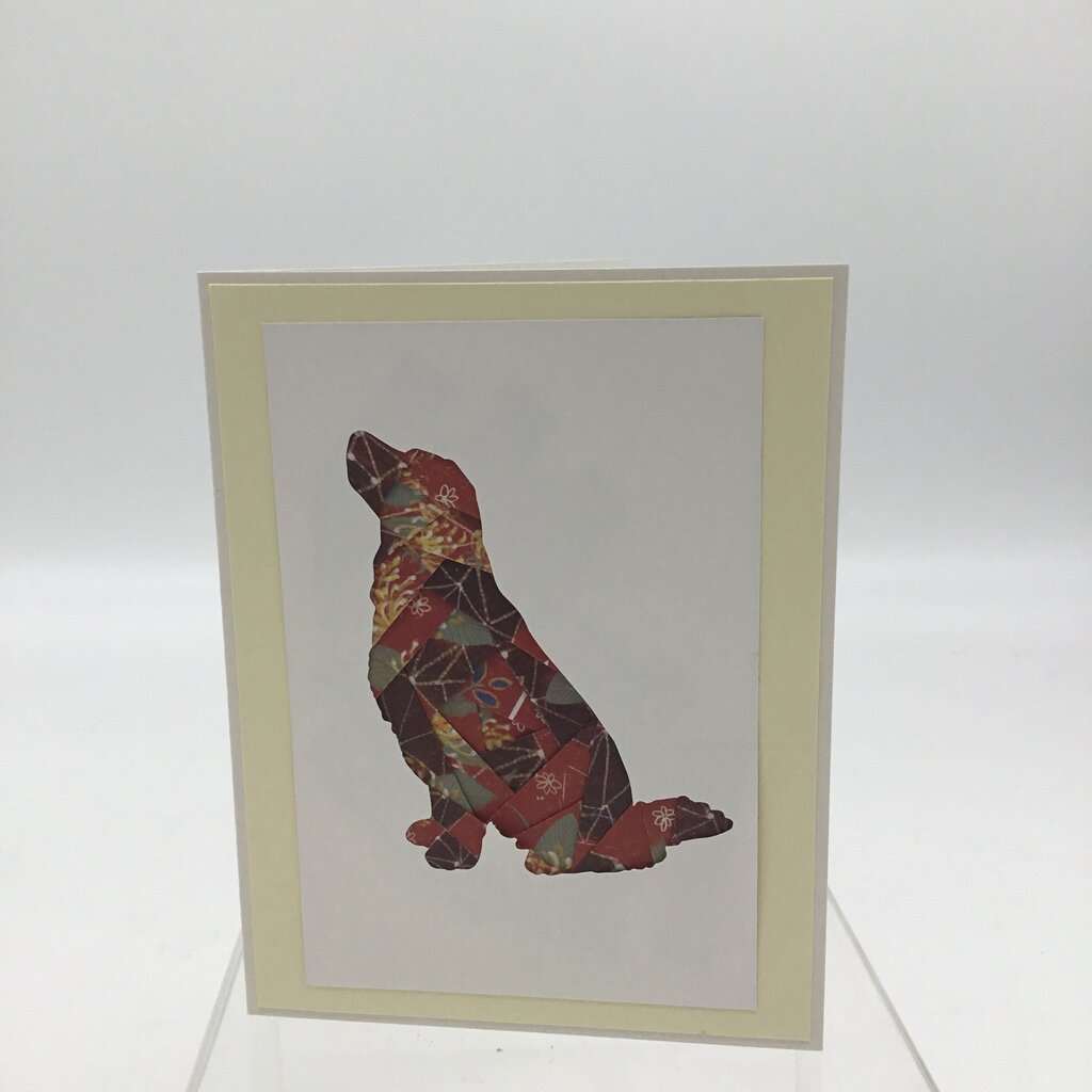 Golden Retriever Keepsake Paper Folded Card