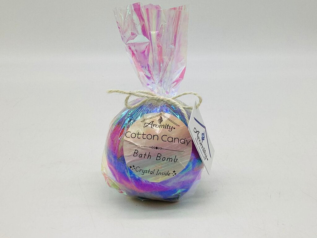 Cotton Candy - Suprise Mini Crystal Jumbo 10oz Bath Bomb