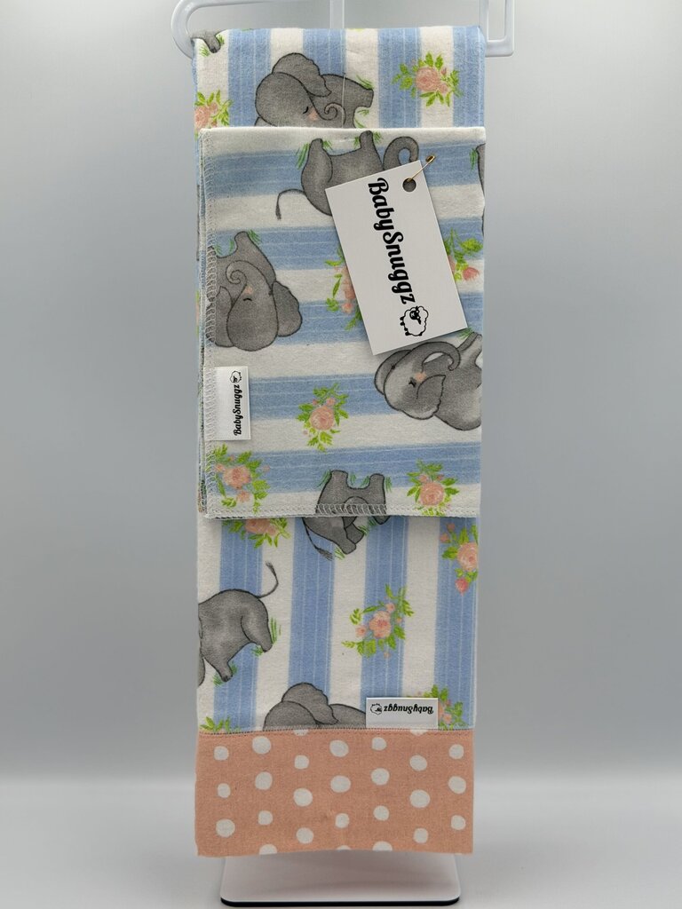 Baby Blanket with Matching Burp Cloth