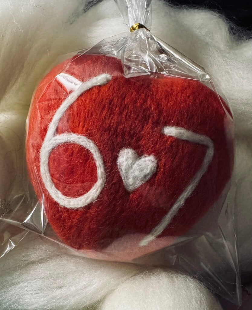 Wool Conversation Heart- 6-7