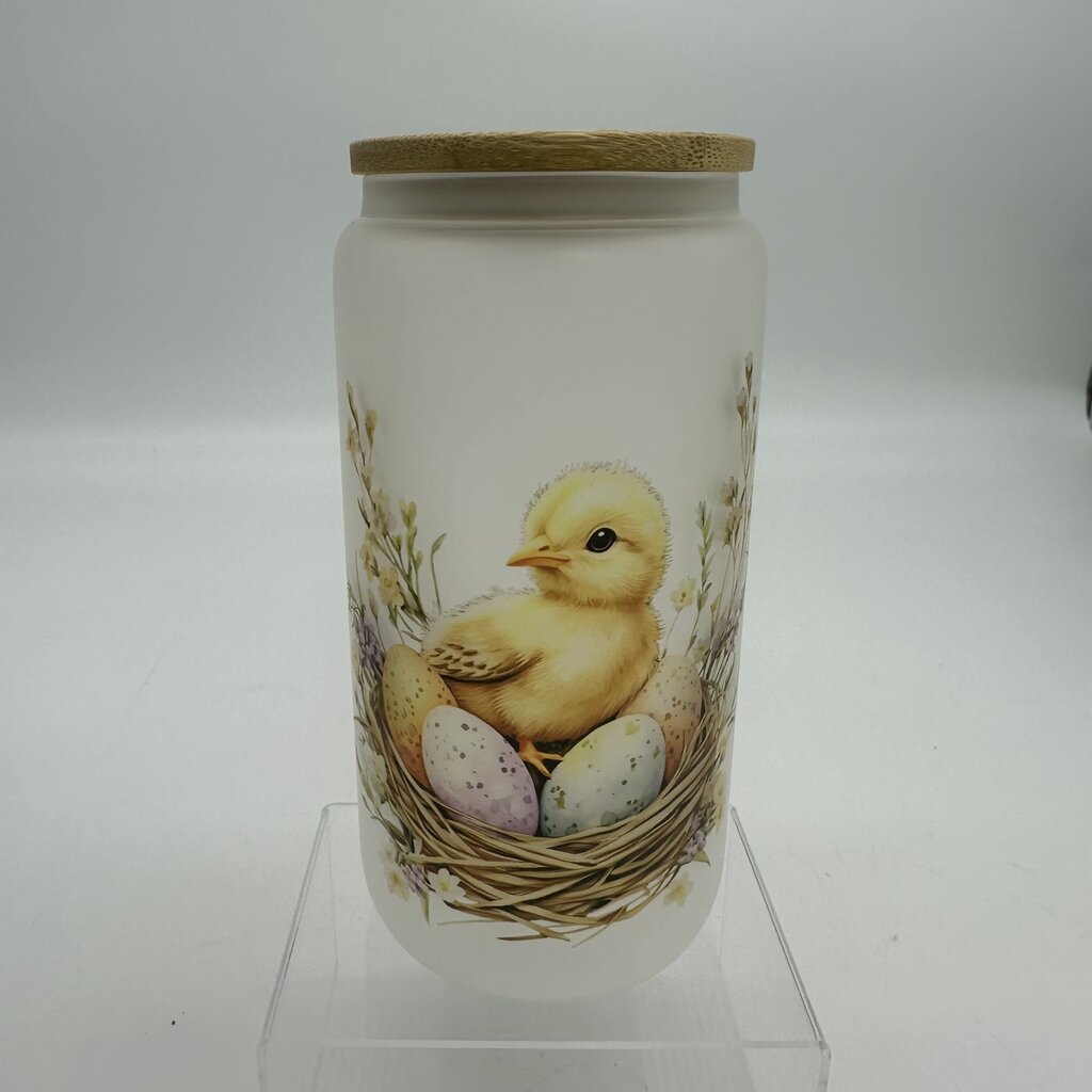 Easter chick in nest