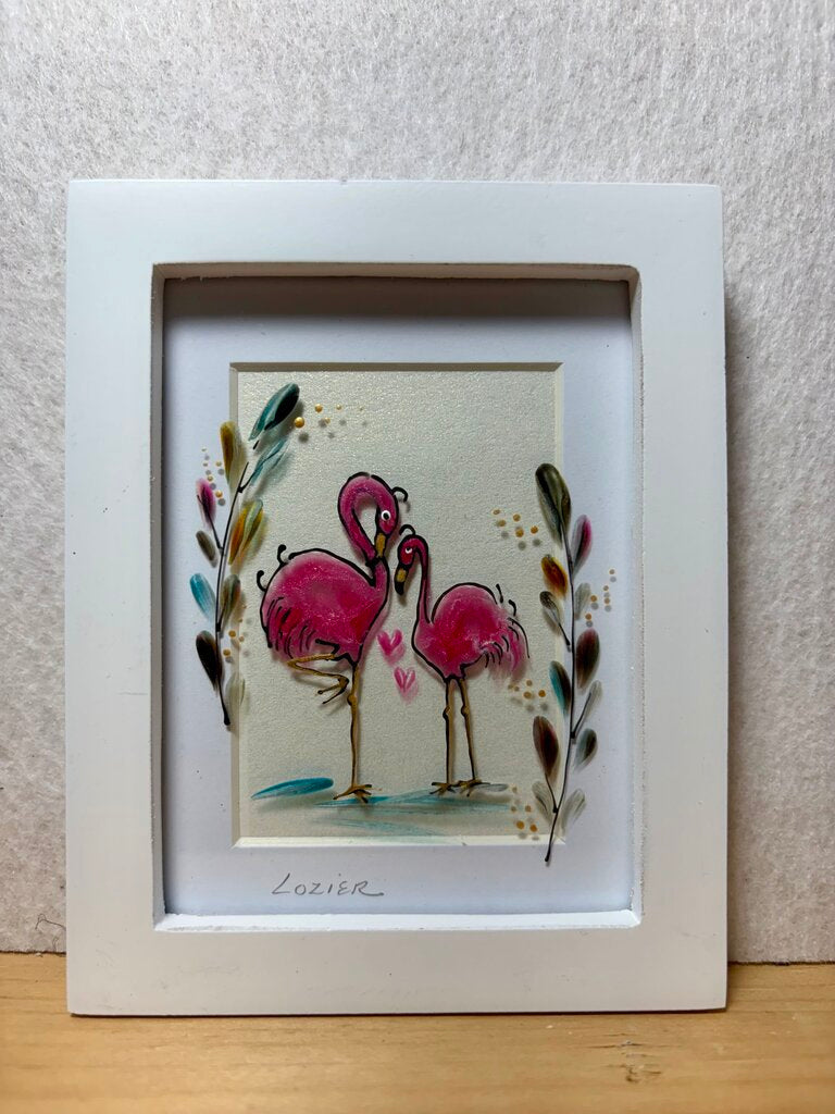 Flaming pink mini frame