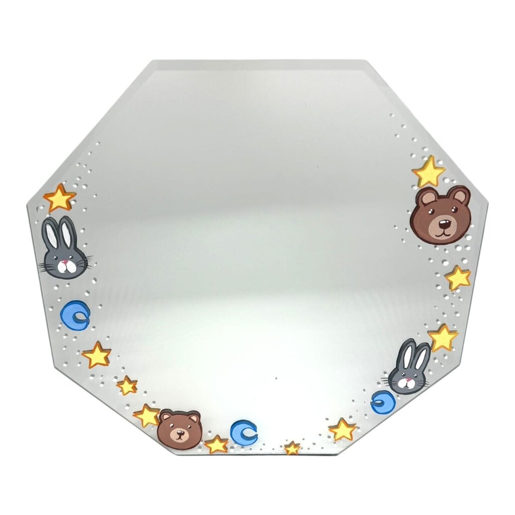 Large Bear and Bunny Stars Mirror