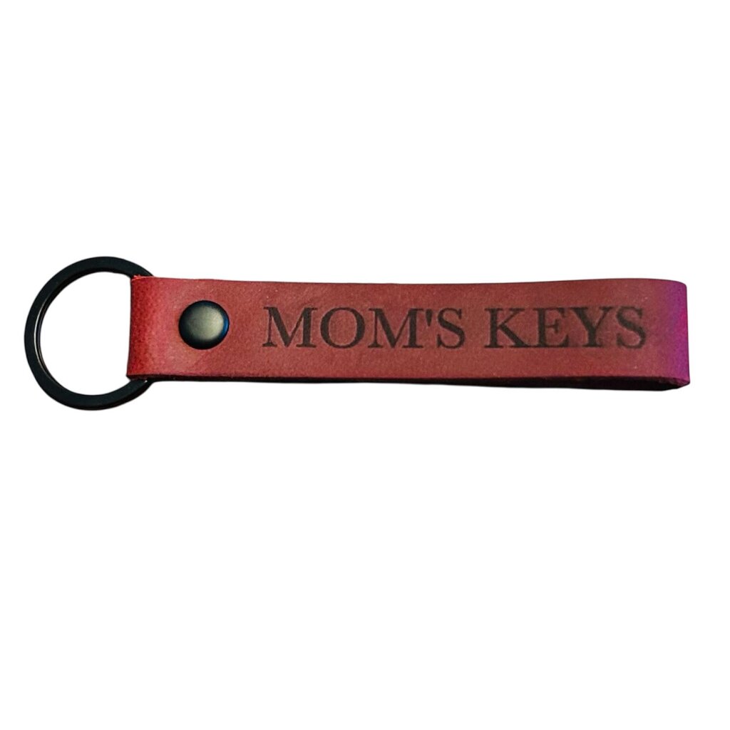 Leather Key Chain Mom