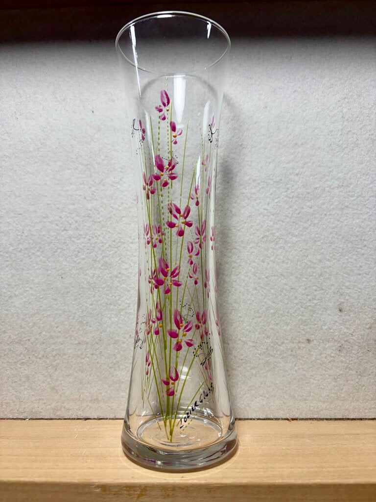 Bud vase rainier fields burgundy