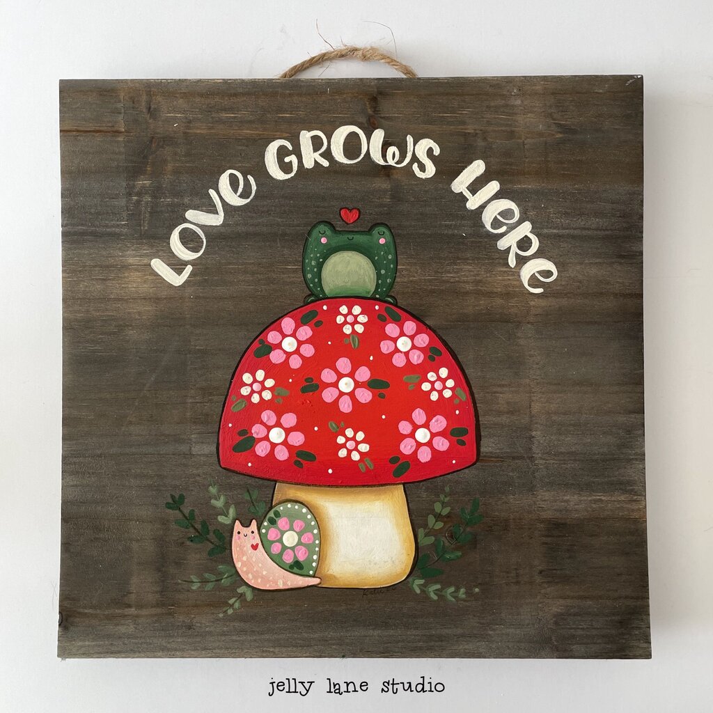 LOVE GROWS HERE 10X10