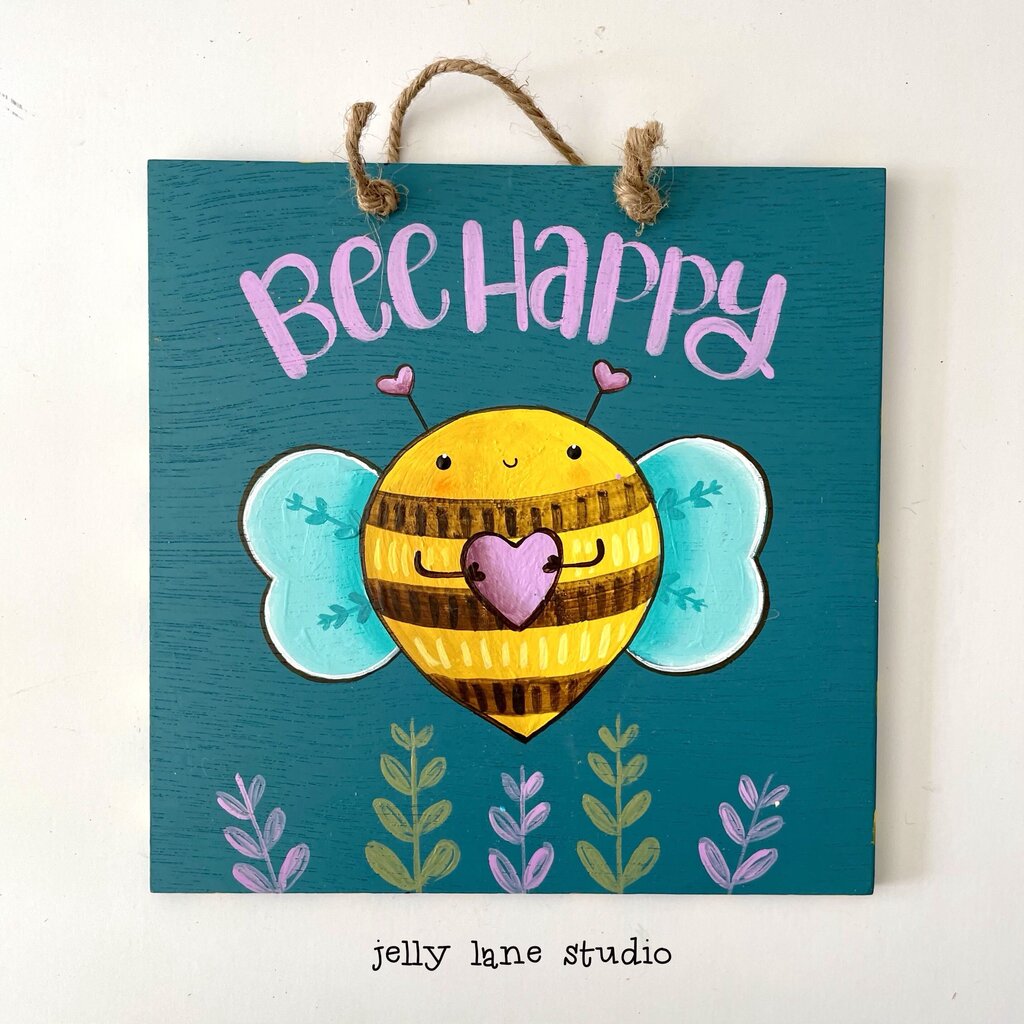 BEE HAPPY PLAQUE