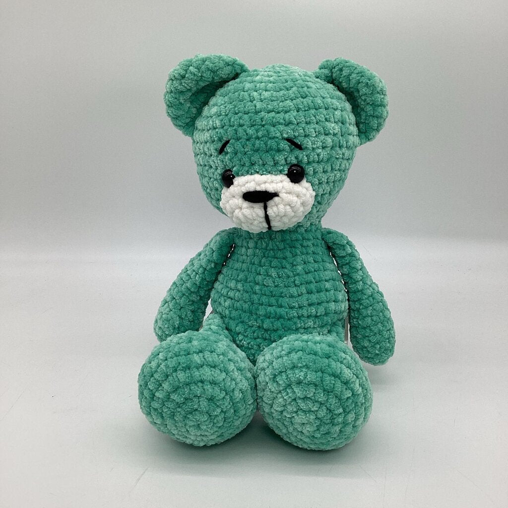 Crochet Teddy Bear dark aqua
