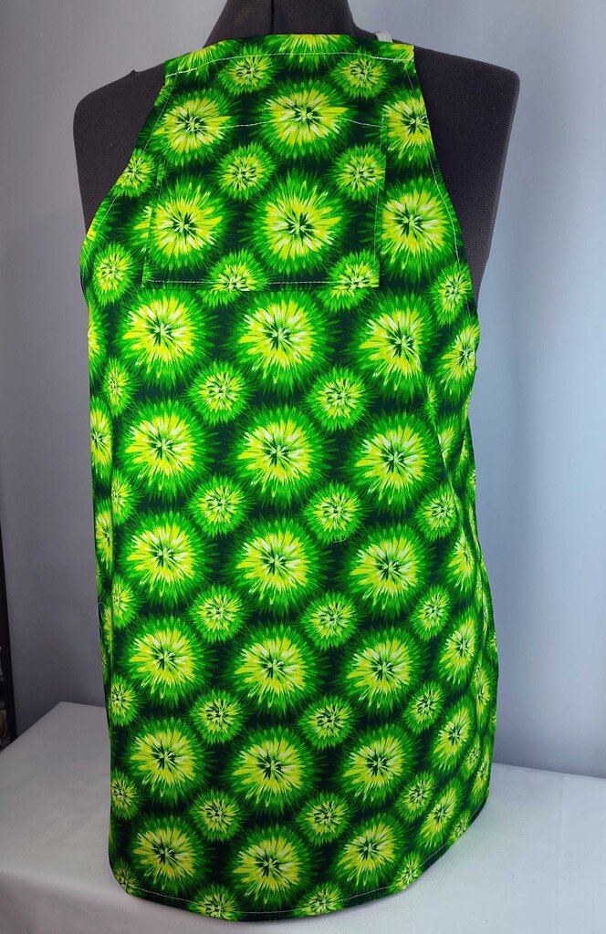 Adult Apron Green Starburst