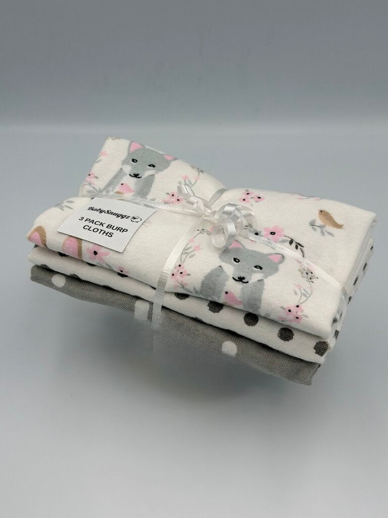 3 Pack Burp Cloths