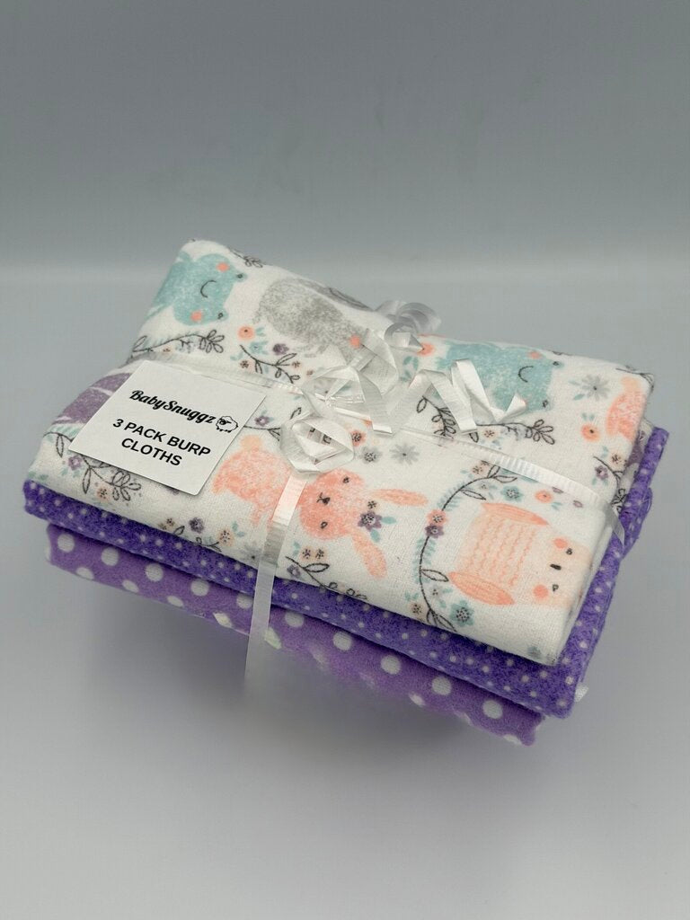 3 Pack Burp Cloths