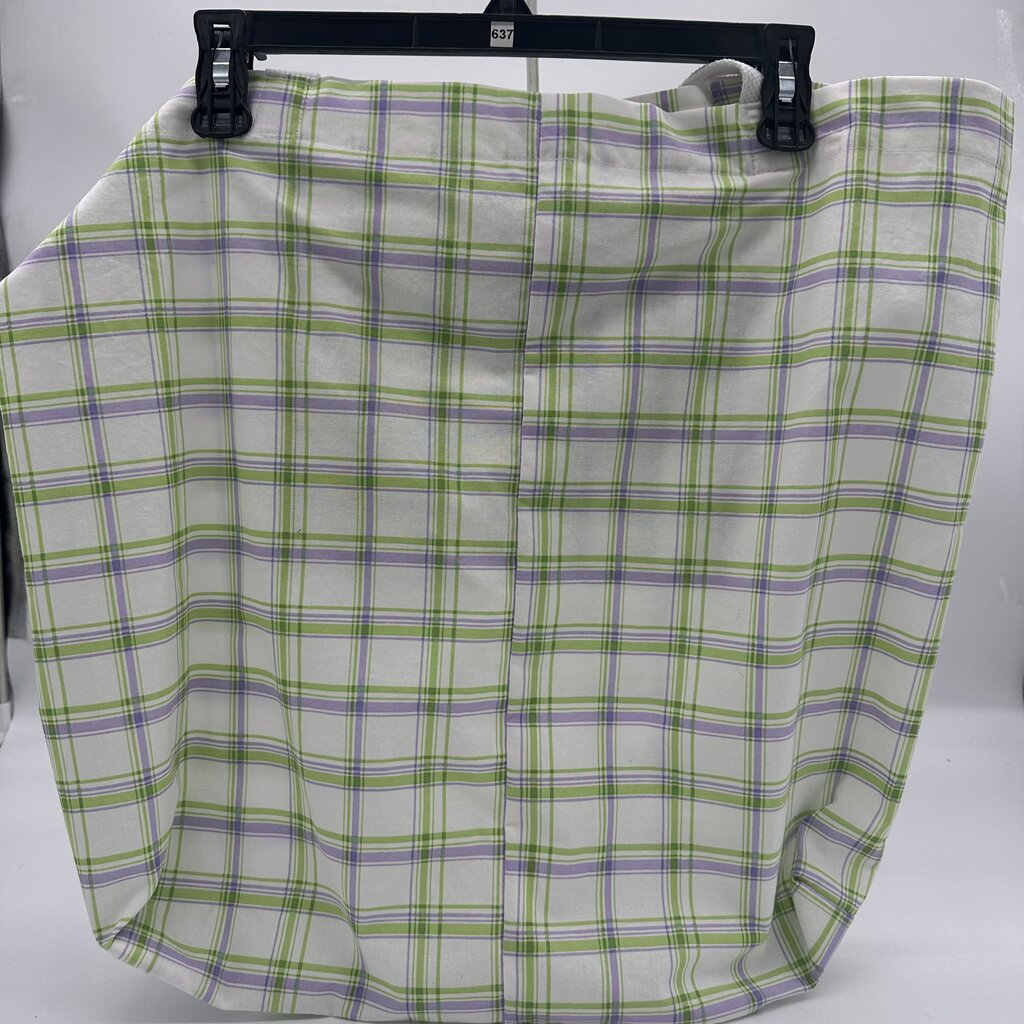 Everything Goes Bag-Purple/green Plaid 19"x21"