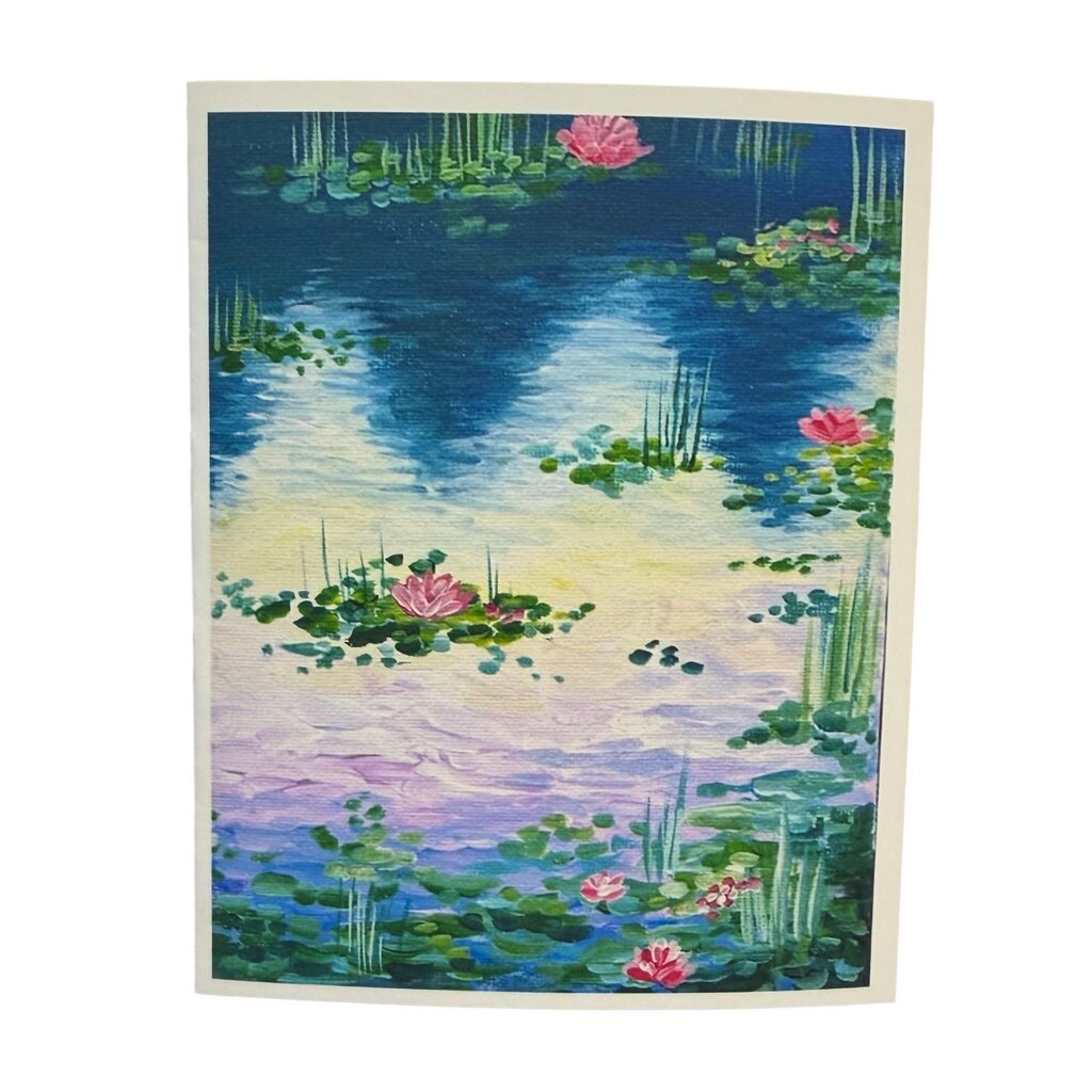 Water Lilies Card- Blank Inside