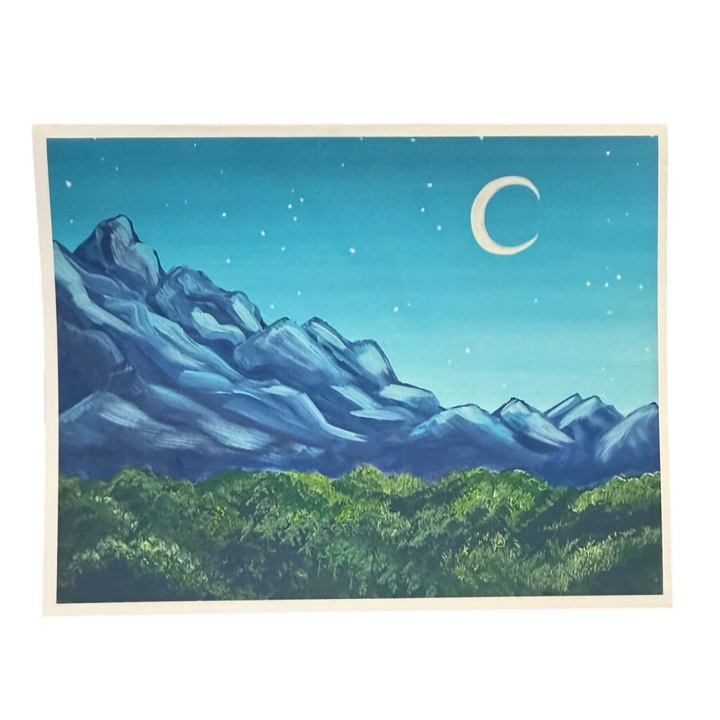 Serene Mountains Card- Blank Inside